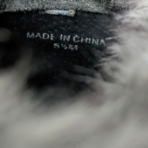 REBECCA MINKOFF Perry Leather Fur Lined Foldover Buckle Boots 8.5 - Picture 8 of 11